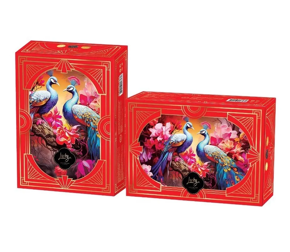 Bánh quy hỗn hợp LuckySun hộp giấy 120g - kiểu dáng 1-1