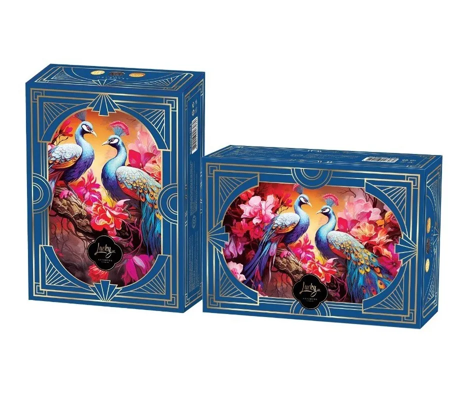 Bánh quy hỗn hợp LuckySun hộp giấy 120g - kiểu dáng 1-2