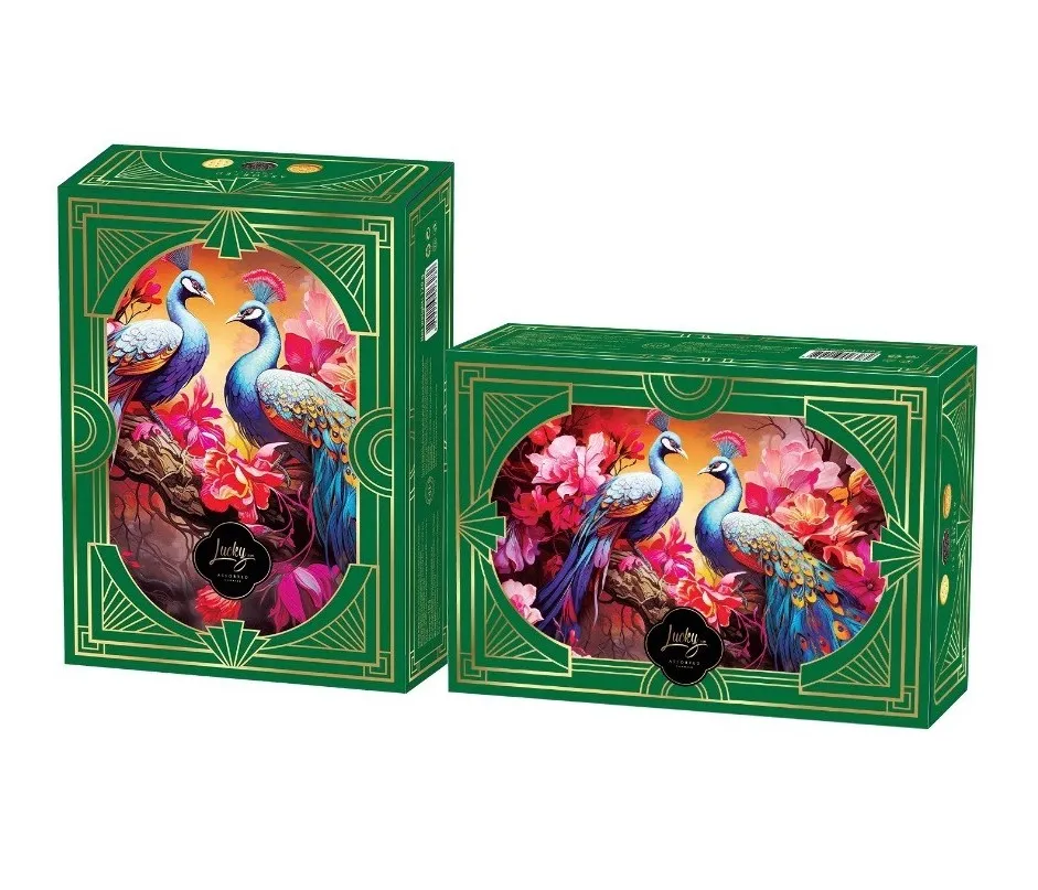 Bánh quy hỗn hợp LuckySun hộp giấy 120g - kiểu dáng 1-4