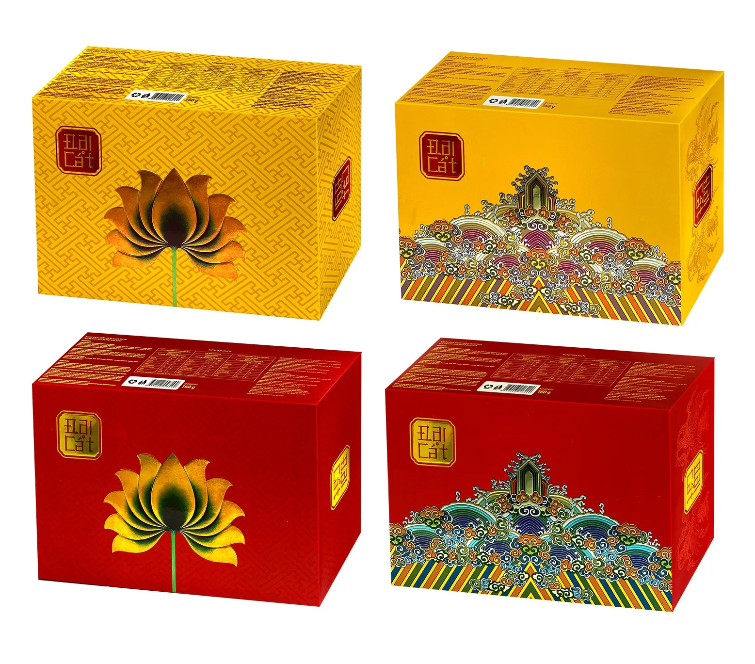 Bánh quy hỗn hợp LuckySun hộp giấy 160g-1