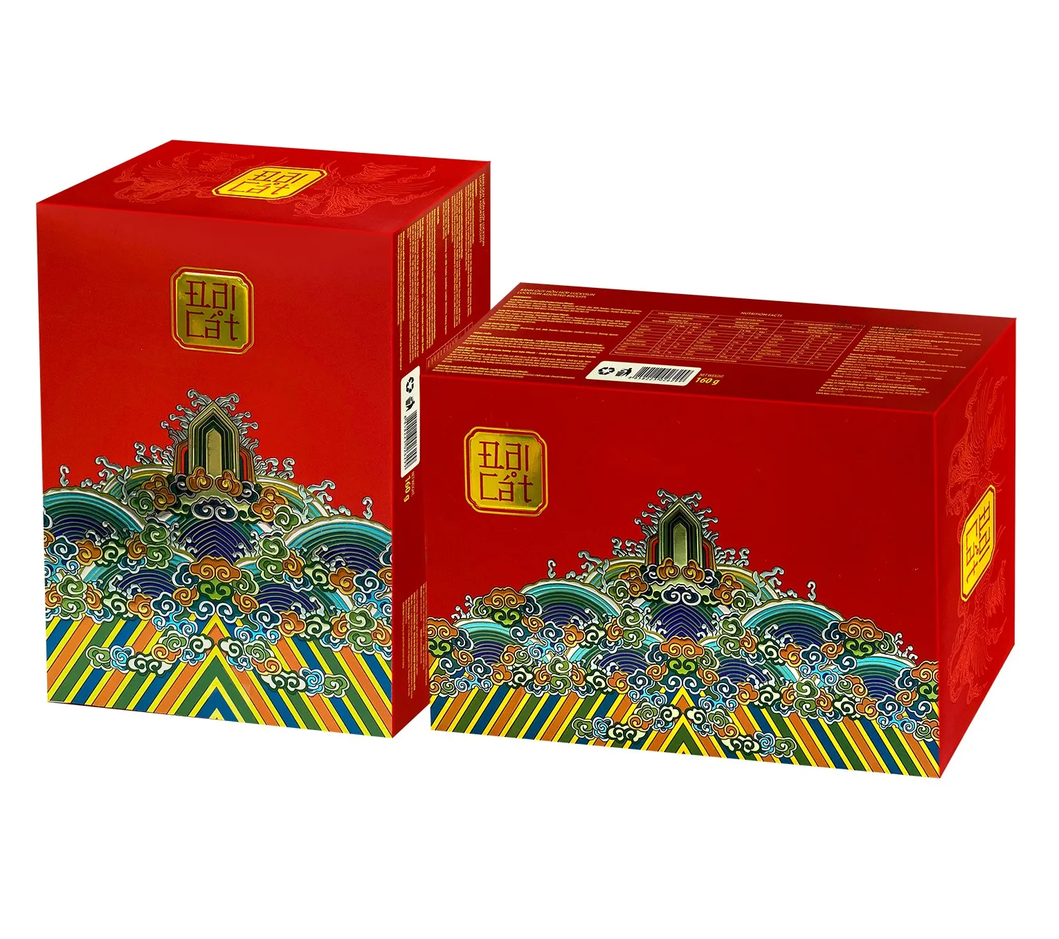 Bánh quy hỗn hợp LuckySun hộp giấy 160g-5