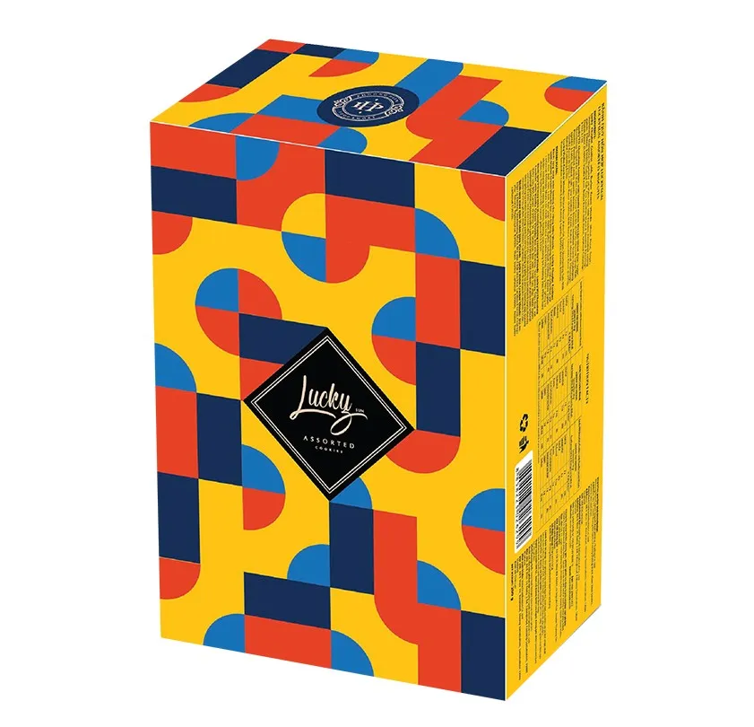 Bánh quy hỗn hợp LuckySun hộp giấy 160g - kiểu dáng 1-2