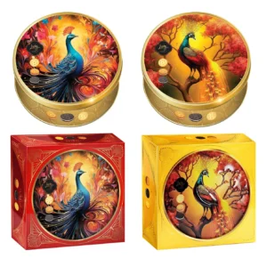 Bánh quy hỗn hợp LuckySun hộp thiếc 110g - kiểu dáng 2