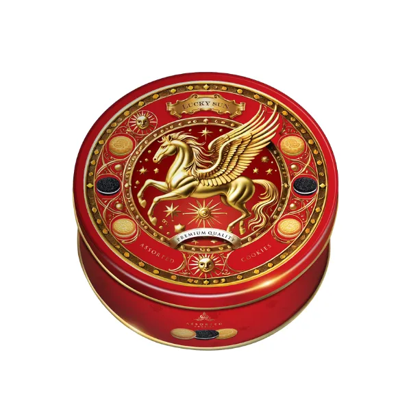 Bánh quy hỗn hợp LuckySun hộp thiếc 110g - kiểu dáng 3-1