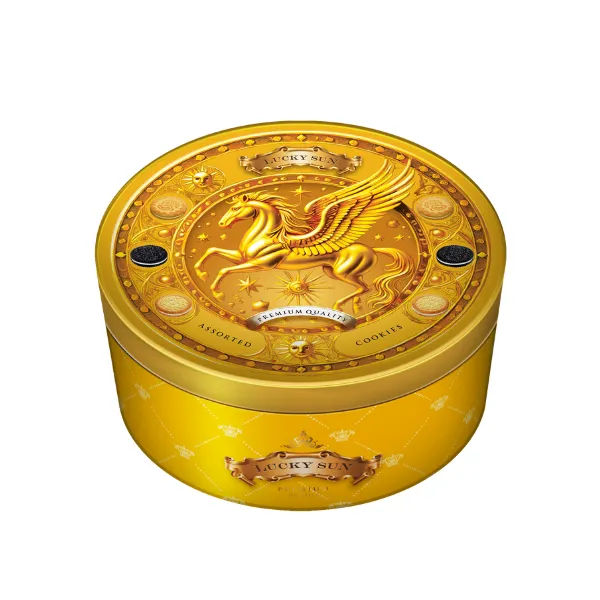 Bánh quy hỗn hợp LuckySun hộp thiếc 110g - kiểu dáng 3-3