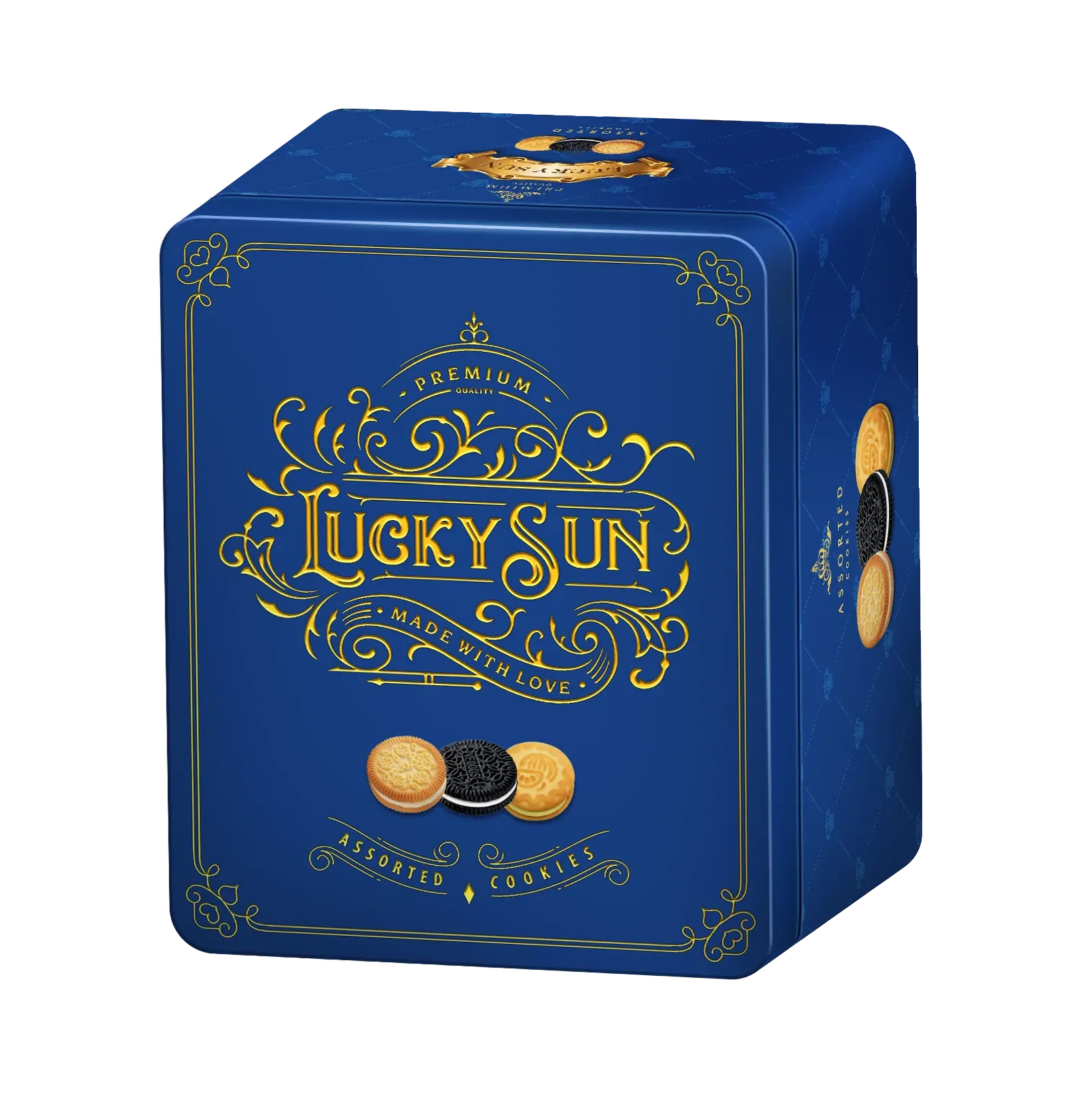 Bánh quy hỗn hợp LuckySun hộp thiếc 150g-2