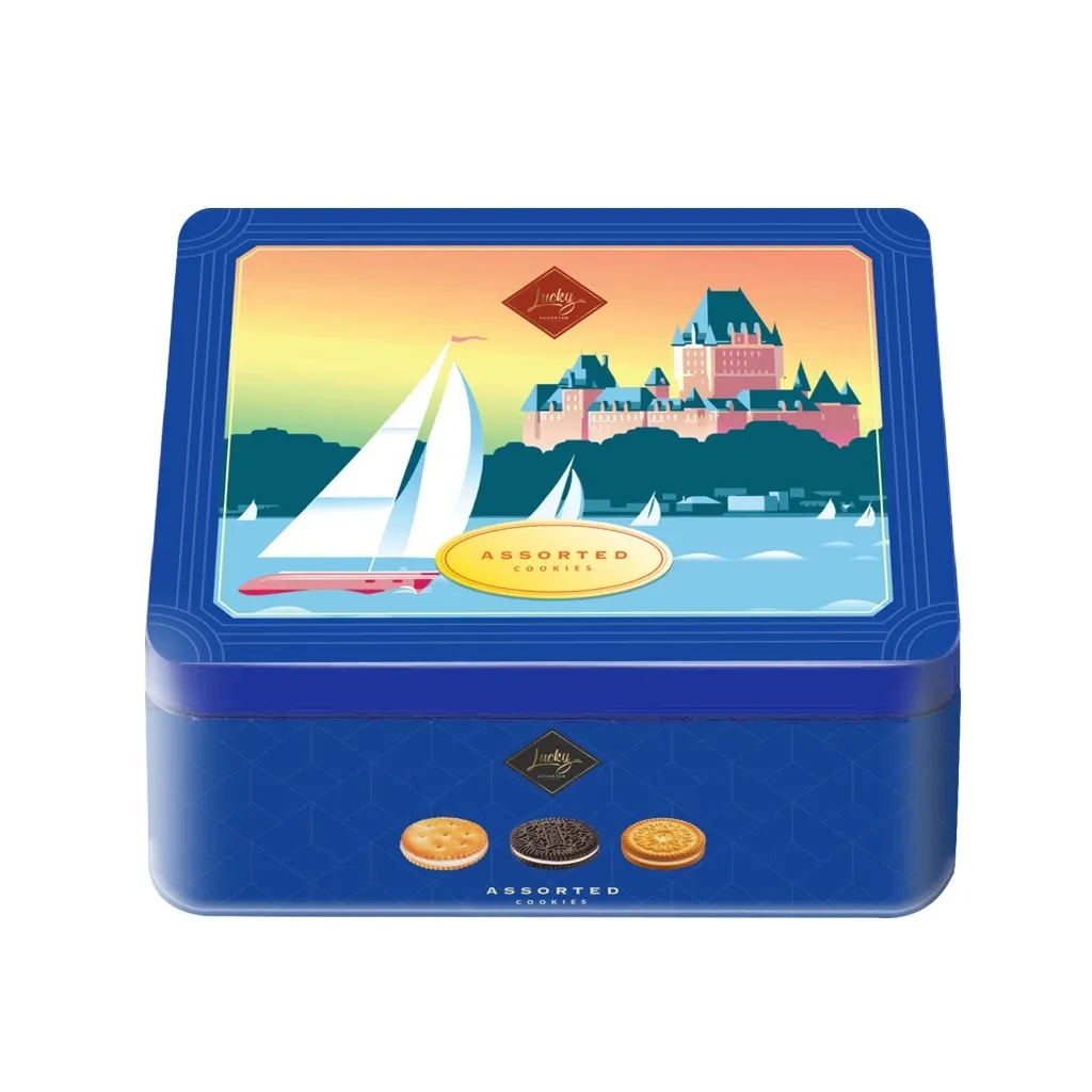 Bánh quy hỗn hợp LuckySun hộp thiếc 150g-3