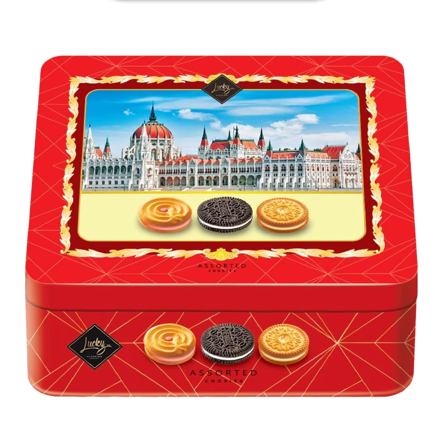 Bánh quy hỗn hợp LuckySun hộp thiếc 150g-5