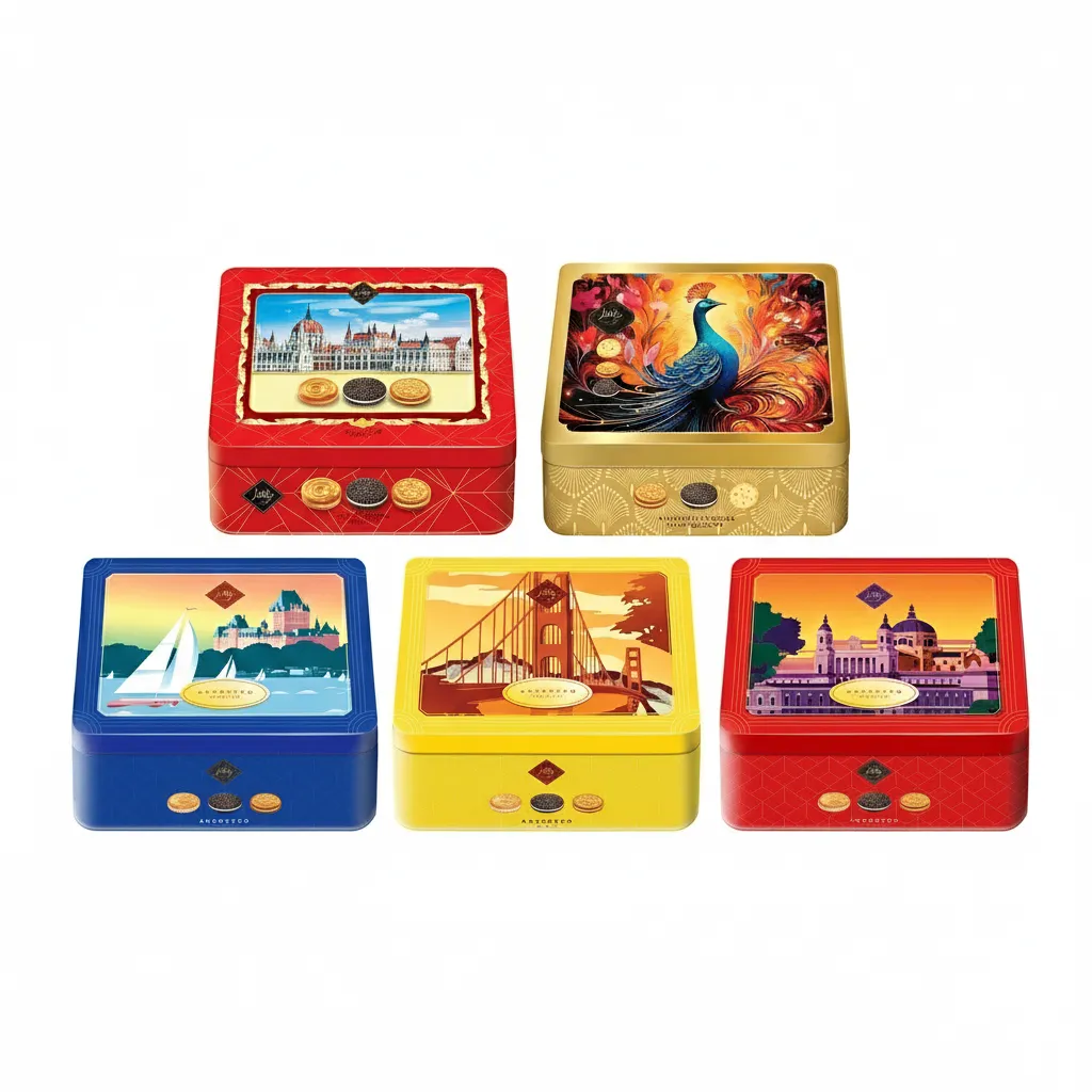 Bánh quy hỗn hợp LuckySun hộp thiếc 150g