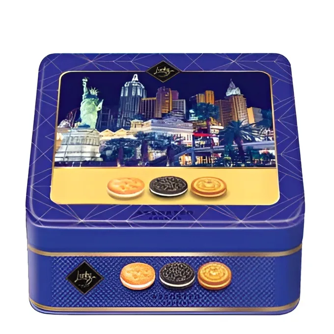 Bánh quy hỗn hợp LuckySun hộp thiếc 180g-2