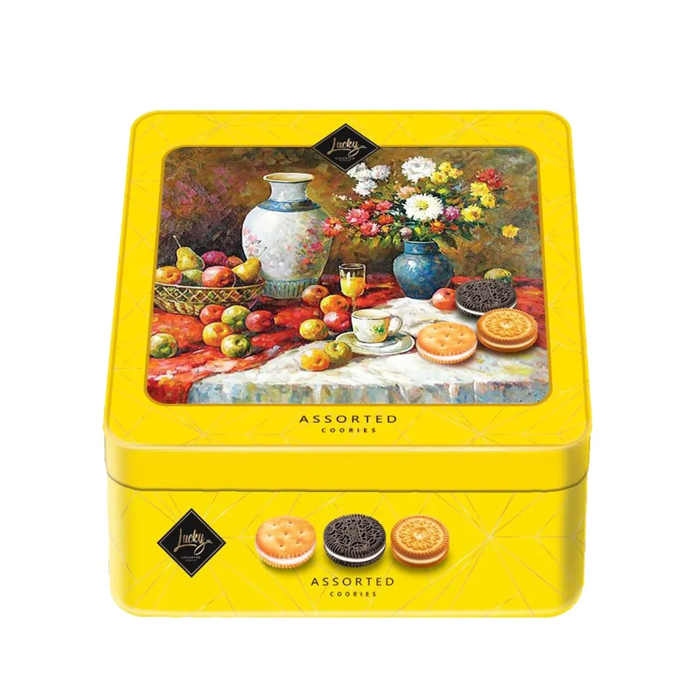 Bánh quy hỗn hợp LuckySun hộp thiếc 180g-3