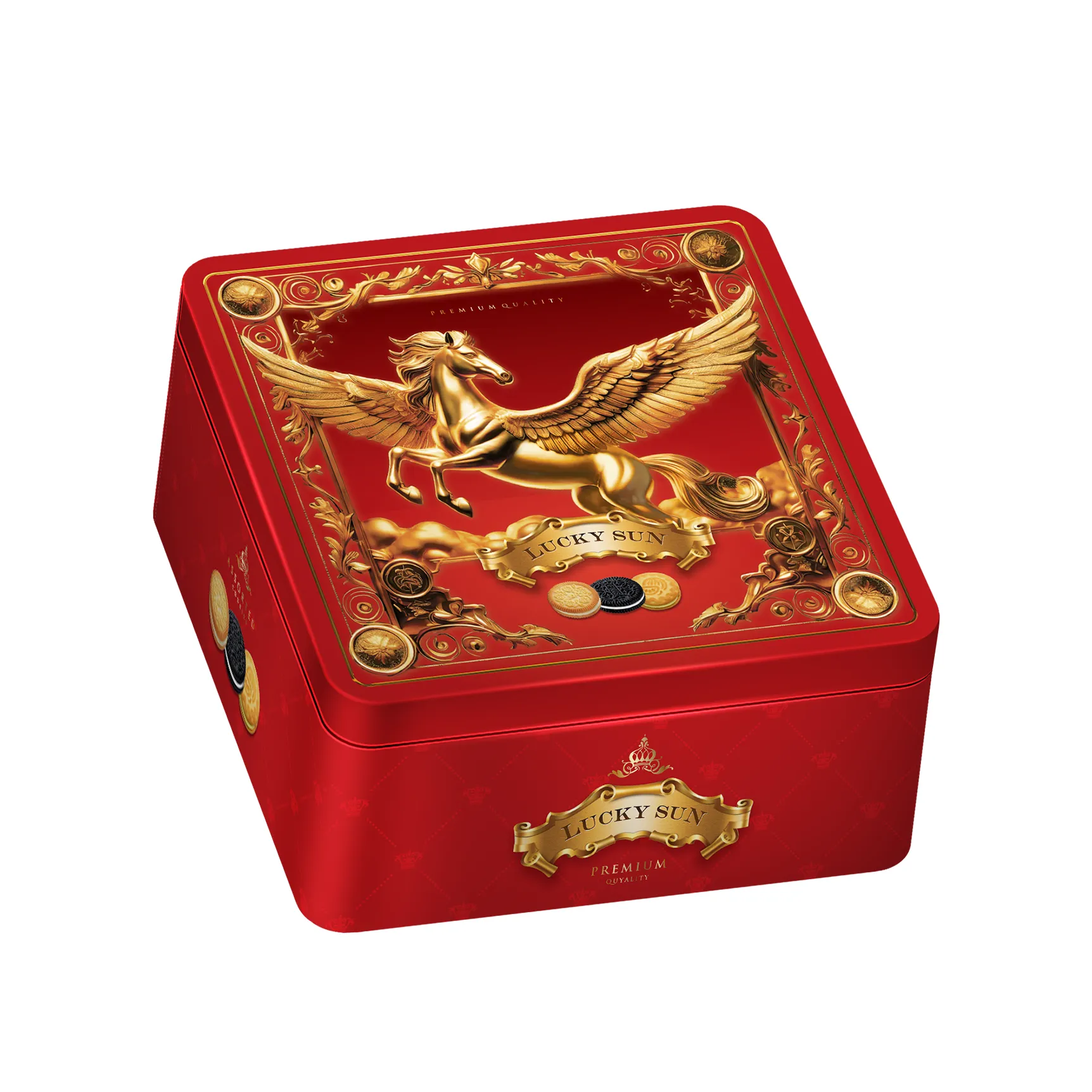 Bánh quy hỗn hợp LuckySun hộp thiếc 180g-4