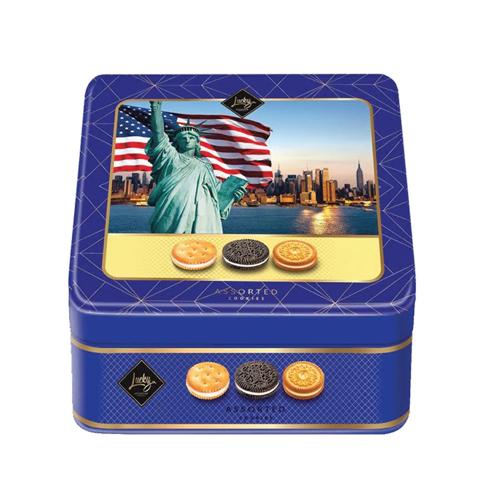 Bánh quy hỗn hợp LuckySun hộp thiếc 180g-6
