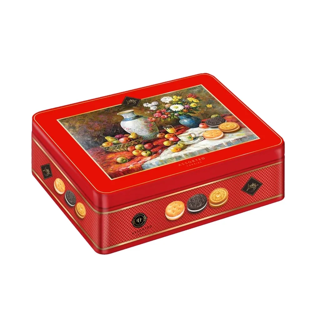 Bánh quy hỗn hợp LuckySun hộp thiếc 220g-1