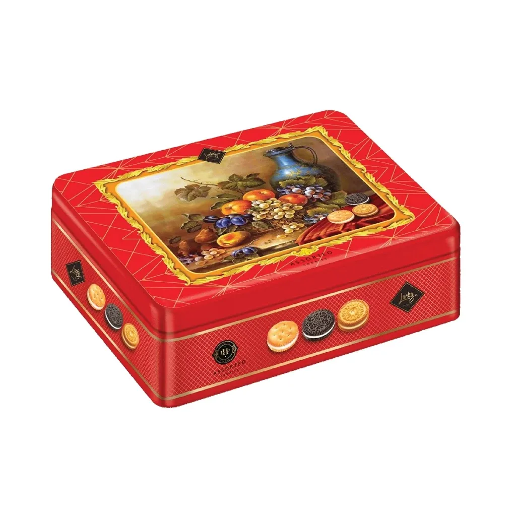 Bánh quy hỗn hợp LuckySun hộp thiếc 220g-2