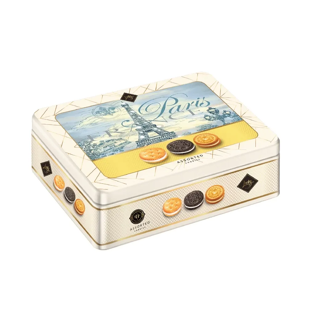 Bánh quy hỗn hợp LuckySun hộp thiếc 220g-5