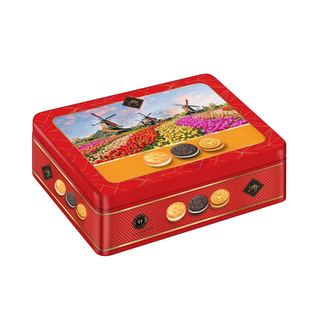 Bánh quy hỗn hợp LuckySun hộp thiếc 220g-6