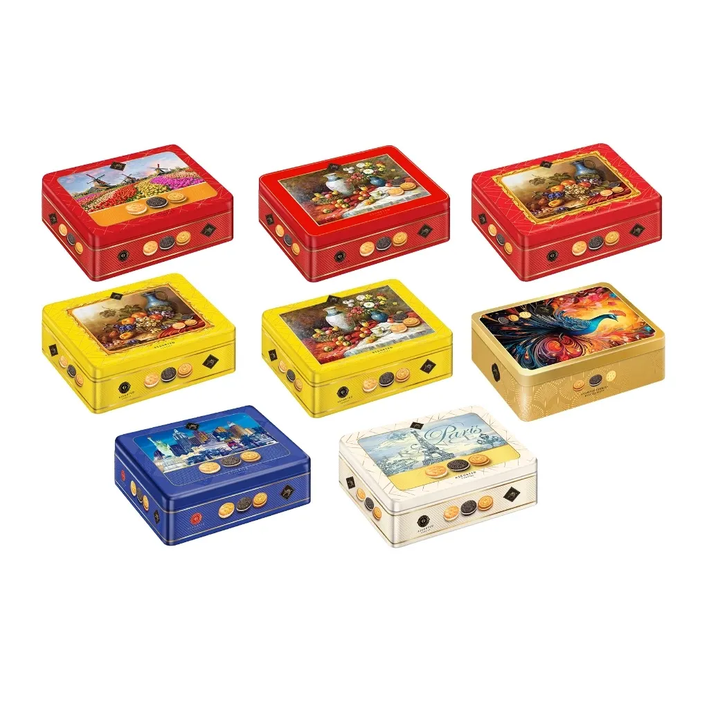 Bánh quy hỗn hợp LuckySun hộp thiếc 220g