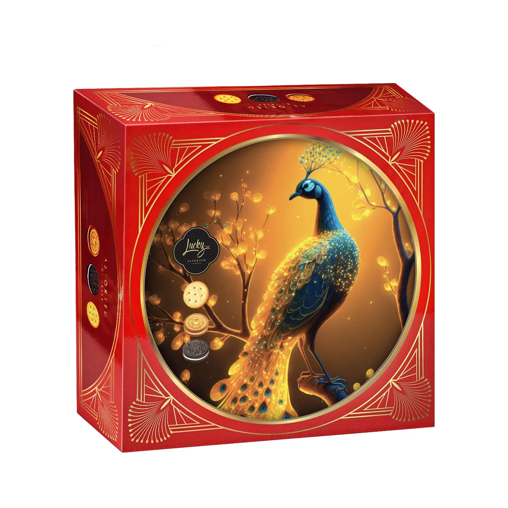 Bánh quy hỗn hợp LuckySun hộp thiếc 310g-10