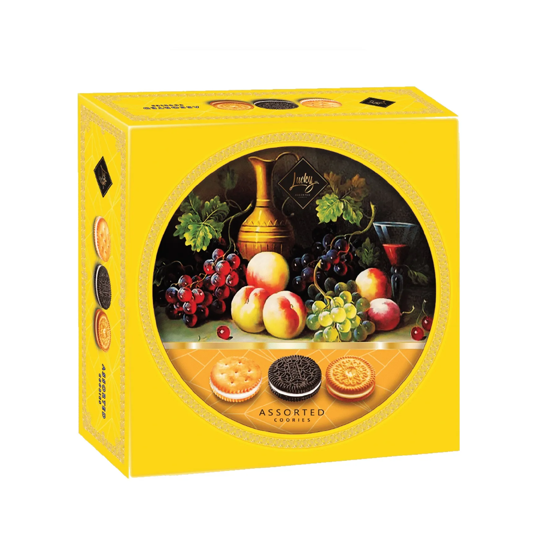 Bánh quy hỗn hợp LuckySun hộp thiếc 310g-7