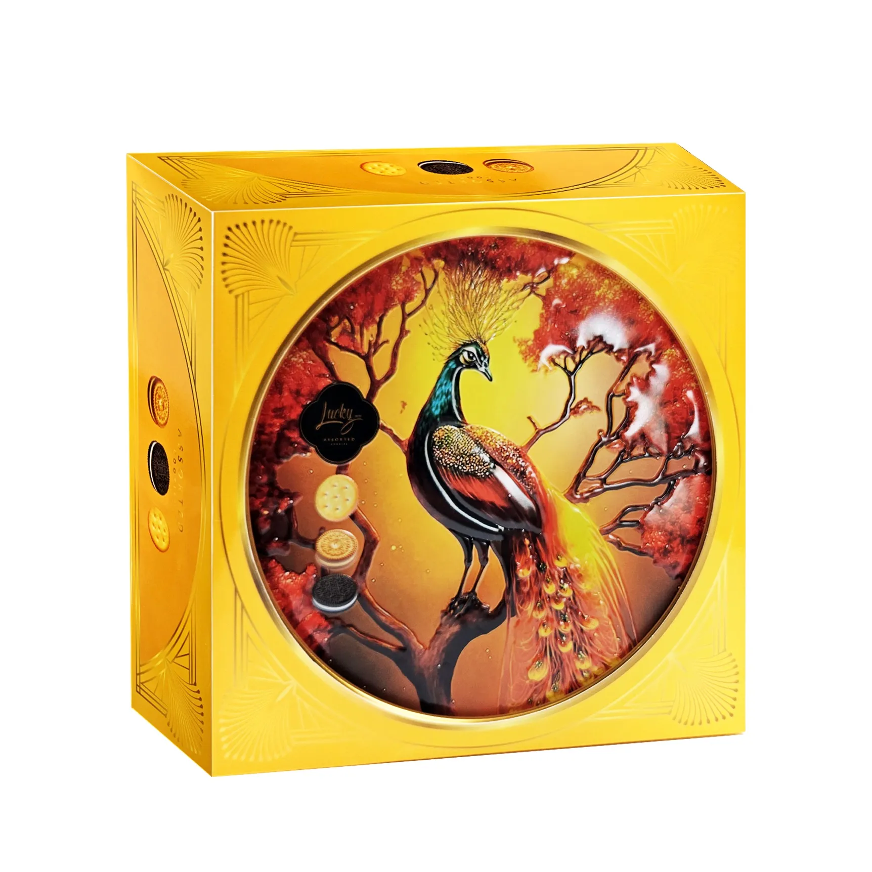 Bánh quy hỗn hợp LuckySun hộp thiếc 310g-9