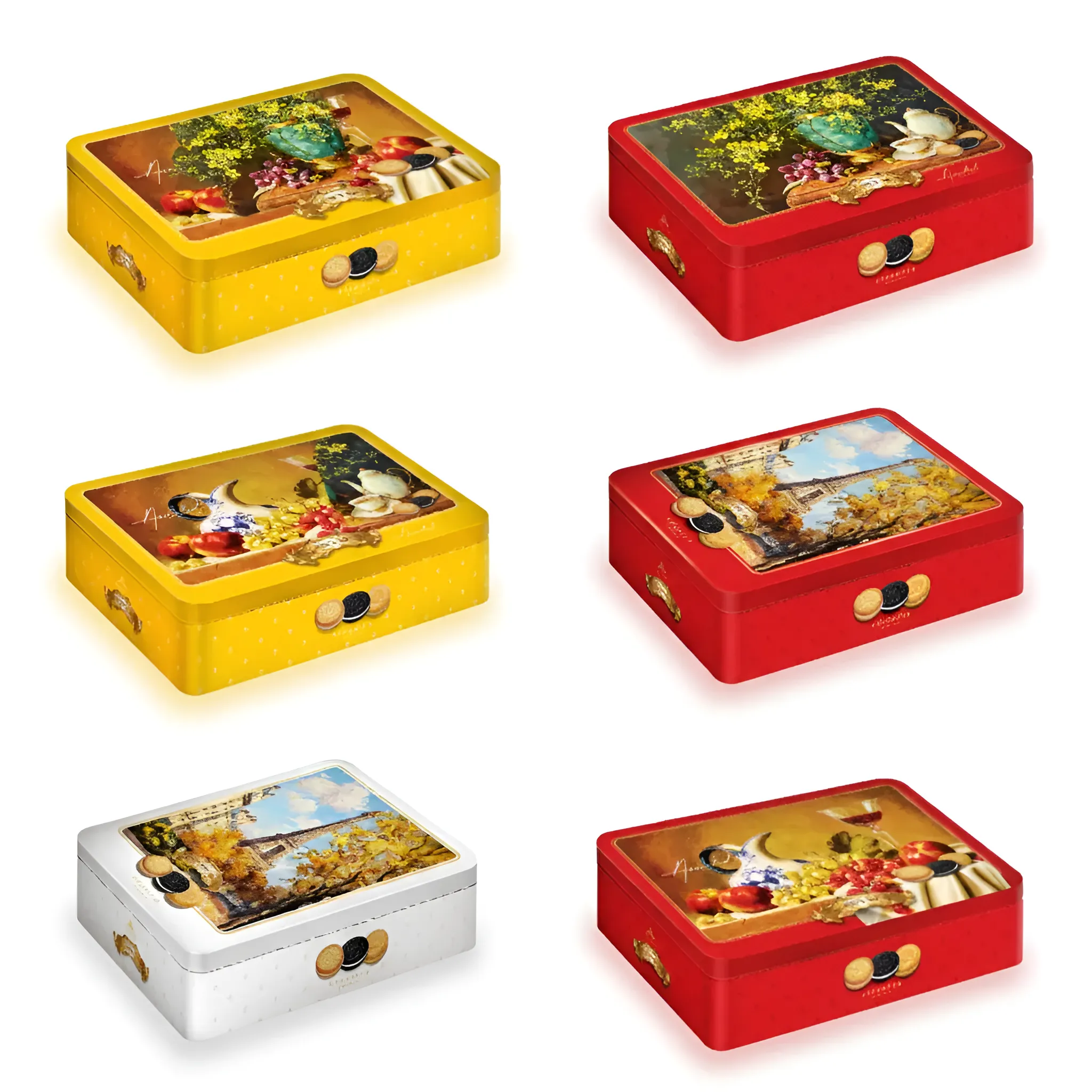 Bánh quy hỗn hợp LuckySun hộp thiếc 350g-1