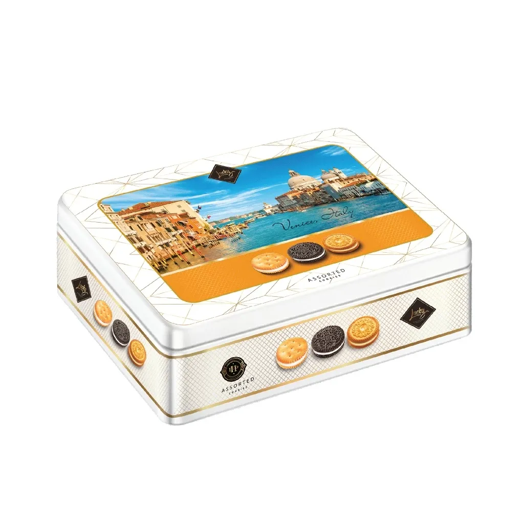 Bánh quy hỗn hợp LuckySun hộp thiếc 350g-1