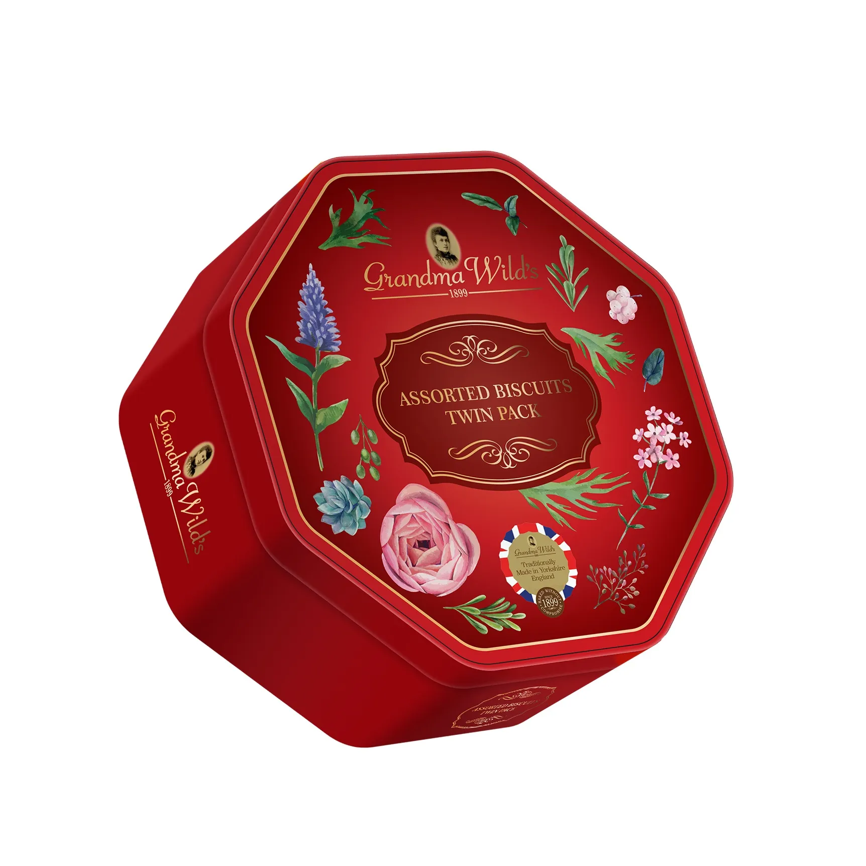 Bánh quy hỗn hợp hiệu Grandma's Wild hộp thiếc 168g-1