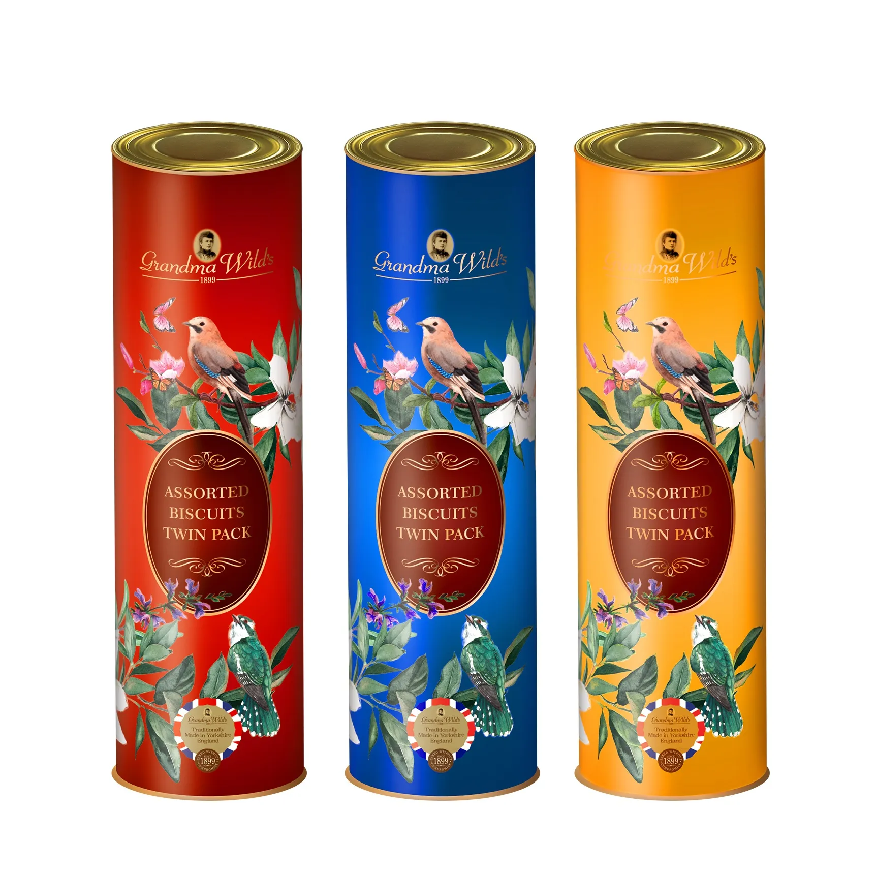 Bánh quy hỗn hợp hiệu Grandma's Wild hộp thiếc 196g