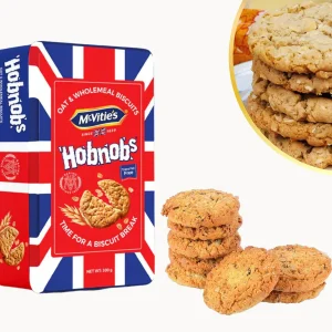 Bánh quy yến mạch nguyên cám McVitie’s Hobnobs 300 g