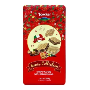 "Quy cách: Hộp thiếc Khối lượng tịnh: 200g Thương hiệu: Loacker"