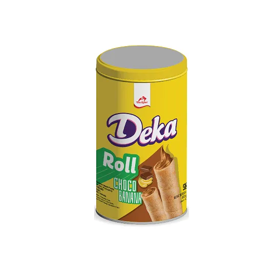 Bánh xốp ống Deka sô cô la chuối Tin Choco Banana 300g