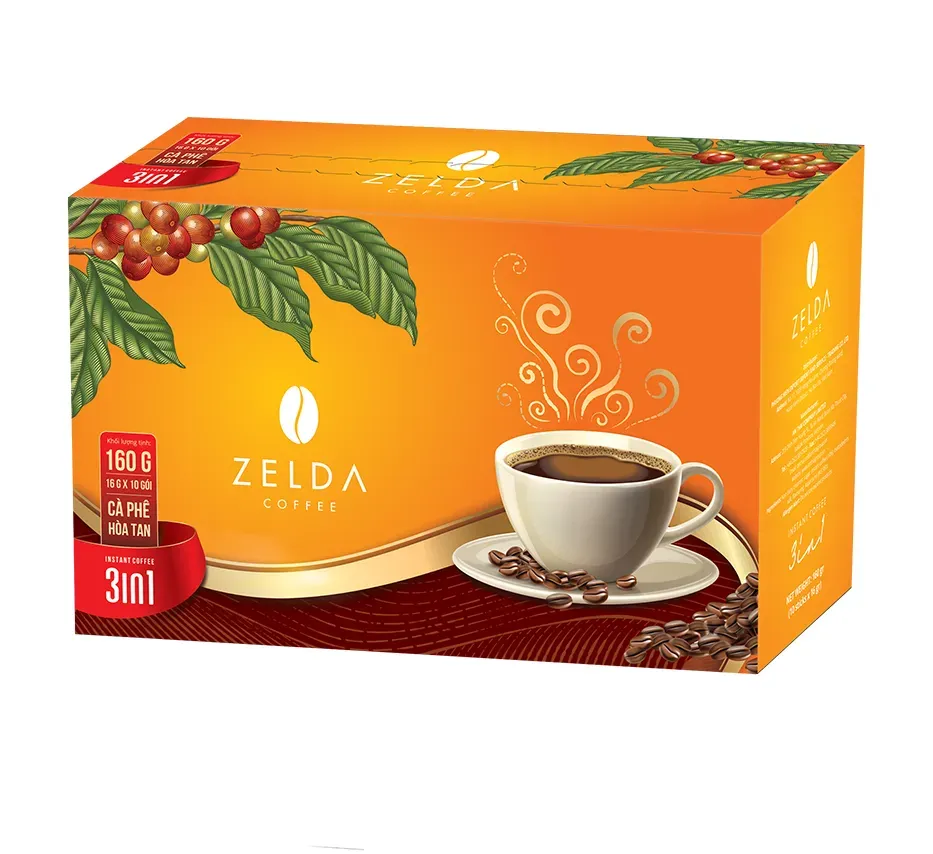Cà phê 3 in 1 hiệu Zelda 160g - Kiểu dáng 1-4