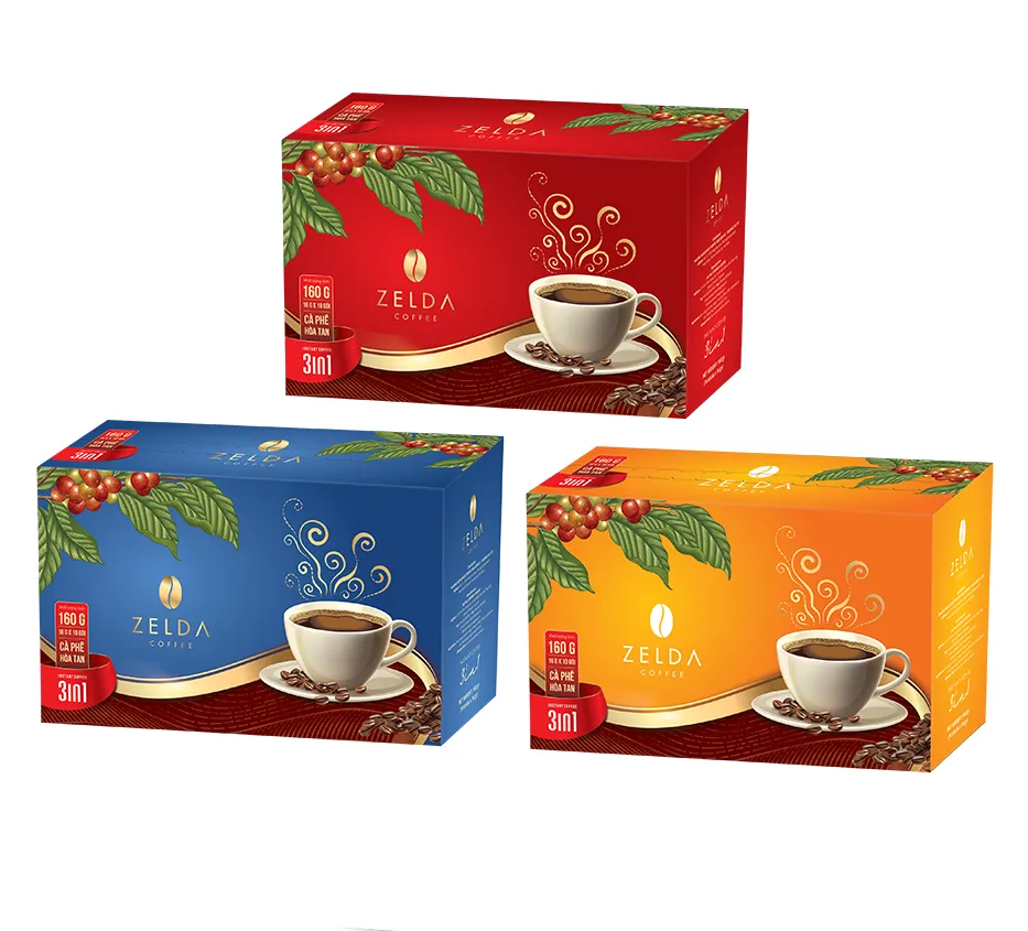 Cà phê 3 in 1 hiệu Zelda 160g - Kiểu dáng 1