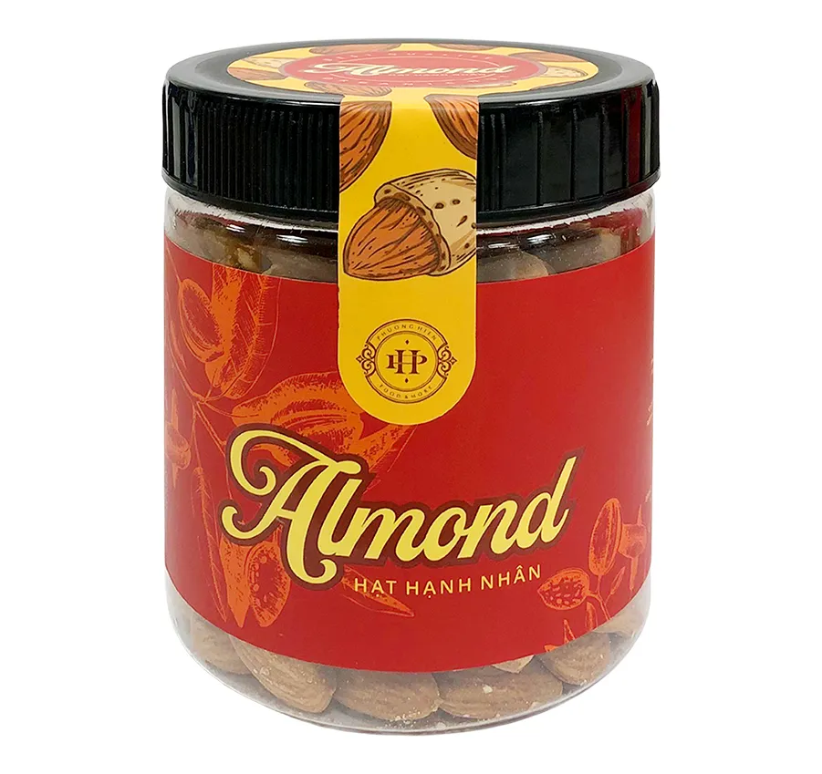 Hạnh nhân rang muối hộp nhựa 300g-2