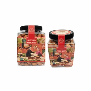 Hạnh nhân rang muối hộp nhựa 300g - kiểu dáng 2