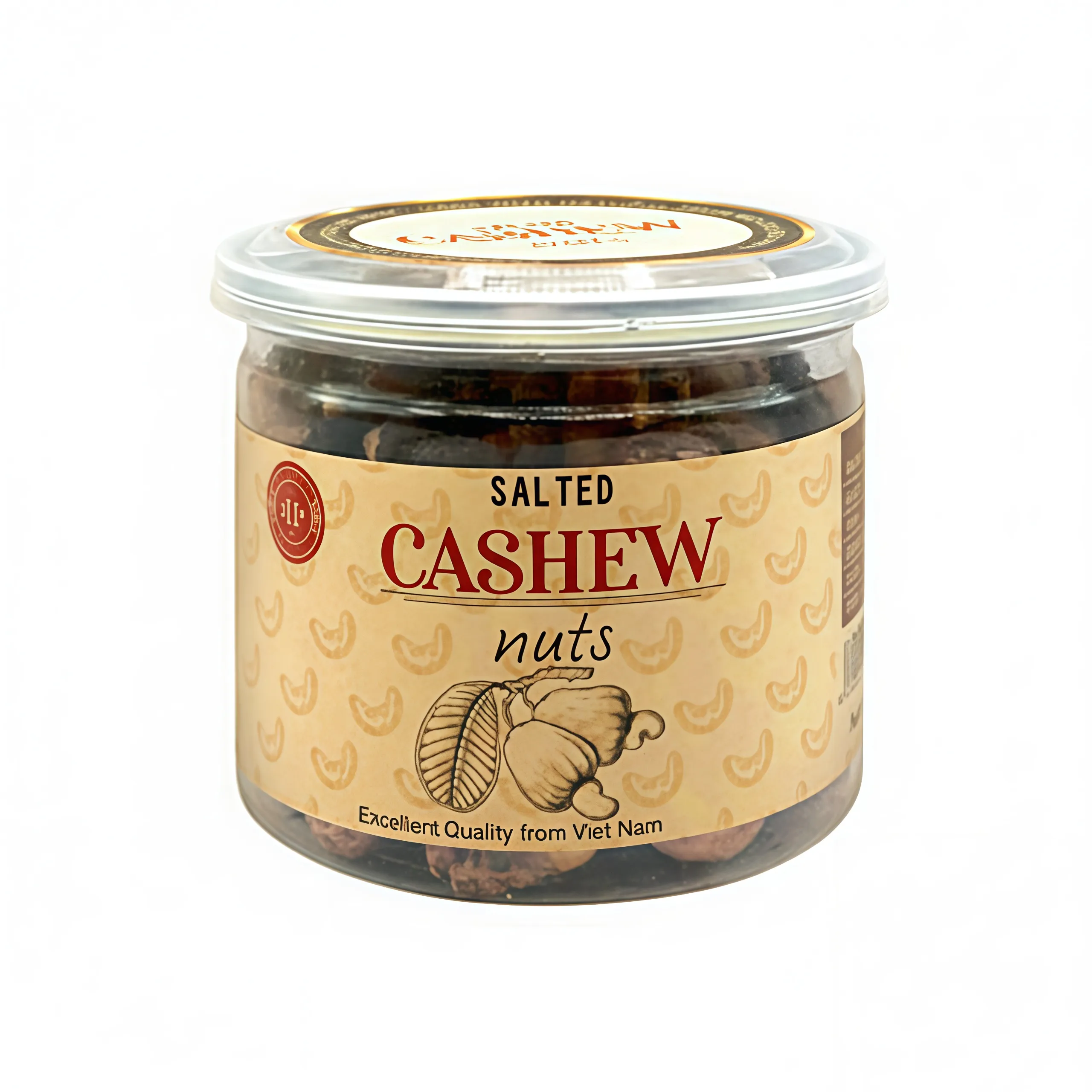 Hạt điều rang muối hộp nhựa 130g