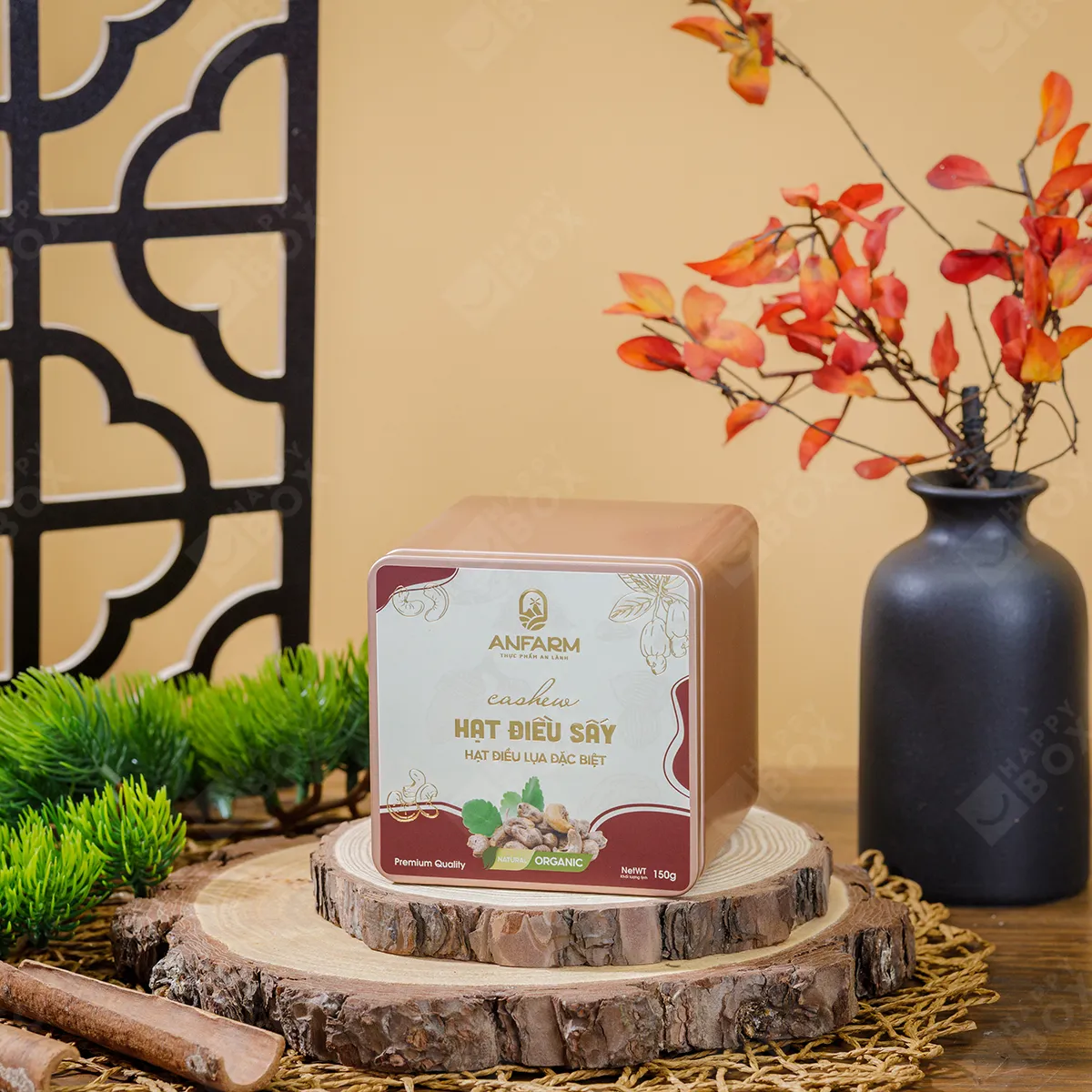 Hạt điều sấy Anfarm hộp thiếc 150g-2