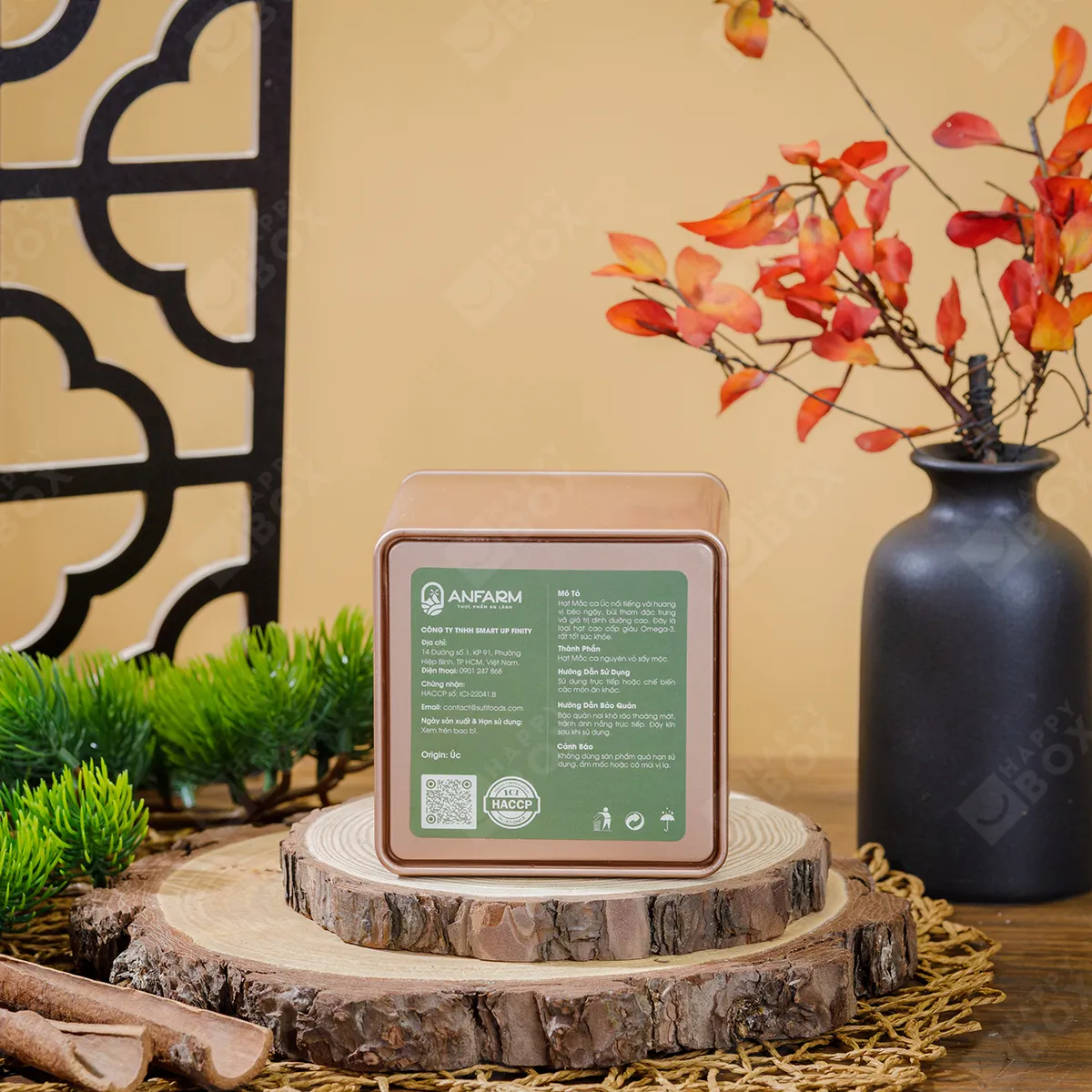 Hạt macca Anfarm hộp thiếc 150g-3