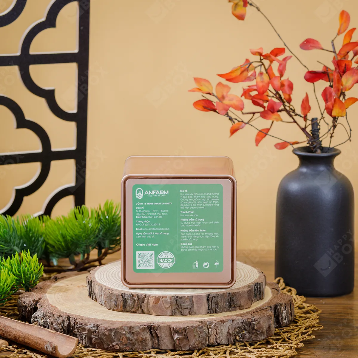 Hạt sen Anfarm hộp thiếc 120g-3