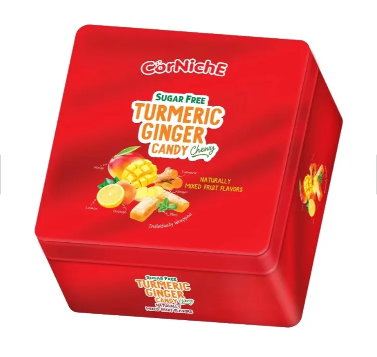 Kẹo Gừng Nghệ Không Đường Hỗn Hợp Hiệu Corniche 100g-1