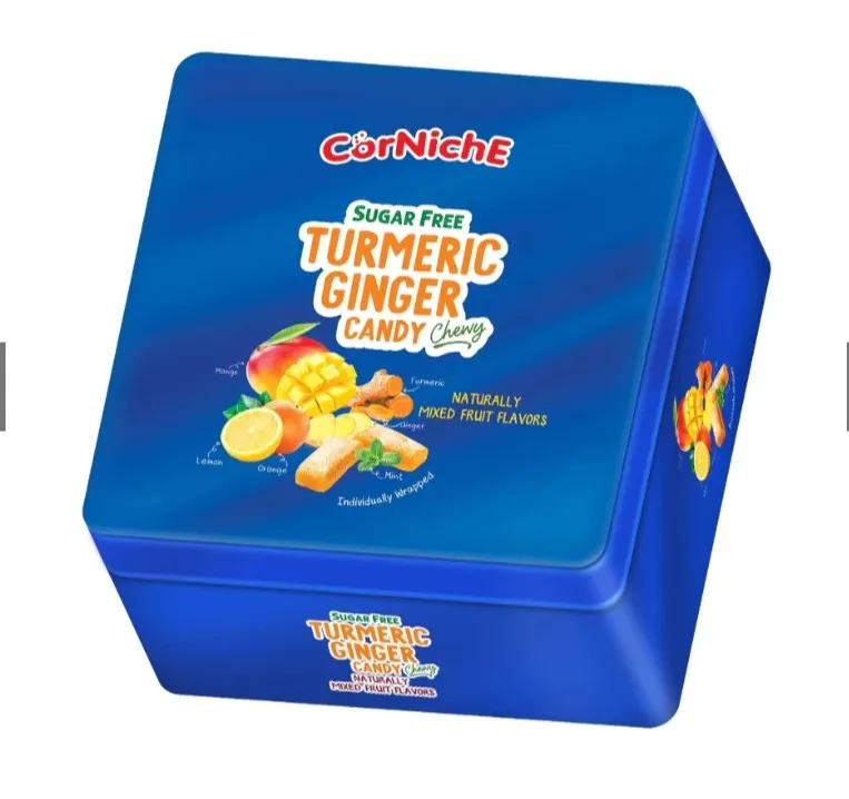 Kẹo Gừng Nghệ Không Đường Hỗn Hợp Hiệu Corniche 100g-3