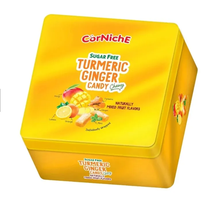Kẹo Gừng Nghệ Không Đường Hỗn Hợp Hiệu Corniche 100g-4