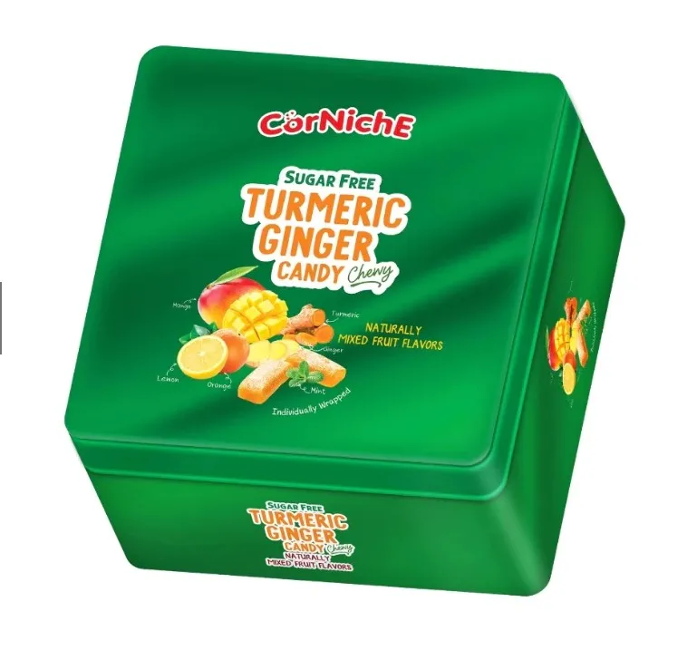 Kẹo Gừng Nghệ Không Đường Hỗn Hợp Hiệu Corniche 100g-5