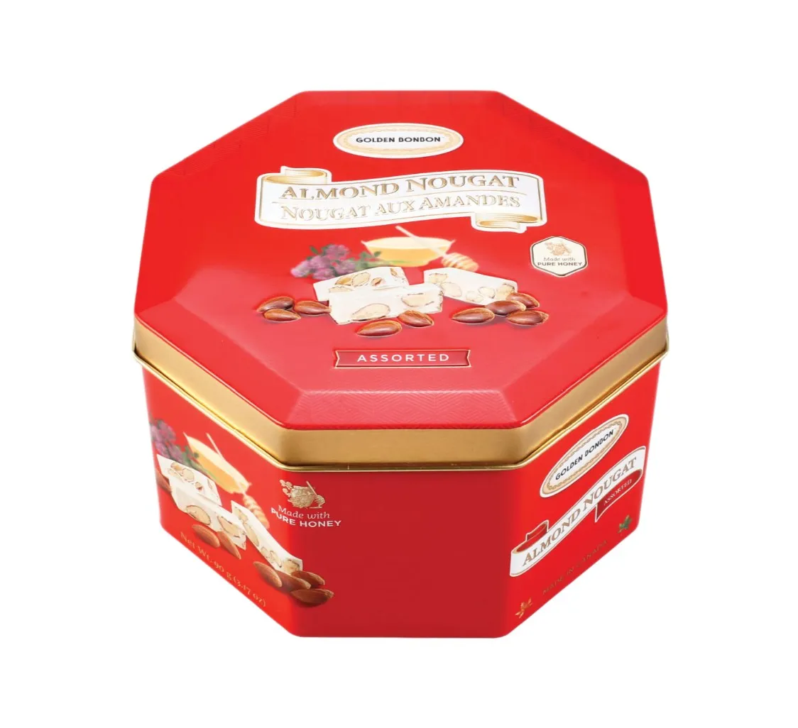 Kẹo Nougat Golden Bonbon Assorted hộp thiếc 90g-2
