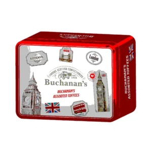 Kẹo Toffees hỗn hợp hiệu Buchanan's hộp thiếc 160g