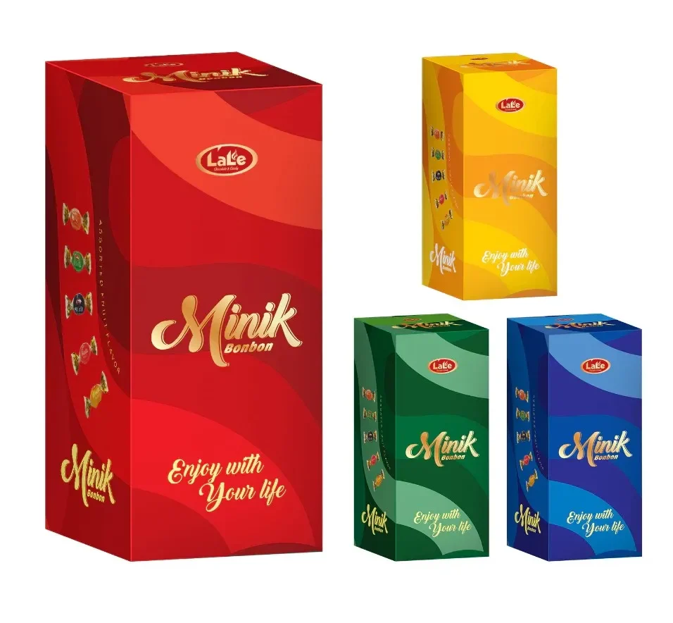 Kẹo cứng hương trái cây Minik Bonbon hiệu LaLe hộp chữ nhật 180g-1