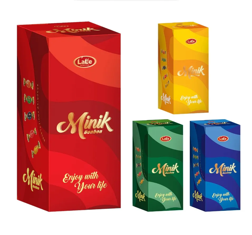 Kẹo cứng hương trái cây Minik Bonbon hiệu LaLe hộp chữ nhật 180g-1