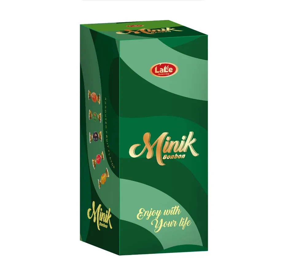 Kẹo cứng hương trái cây Minik Bonbon hiệu LaLe hộp chữ nhật 180g-5