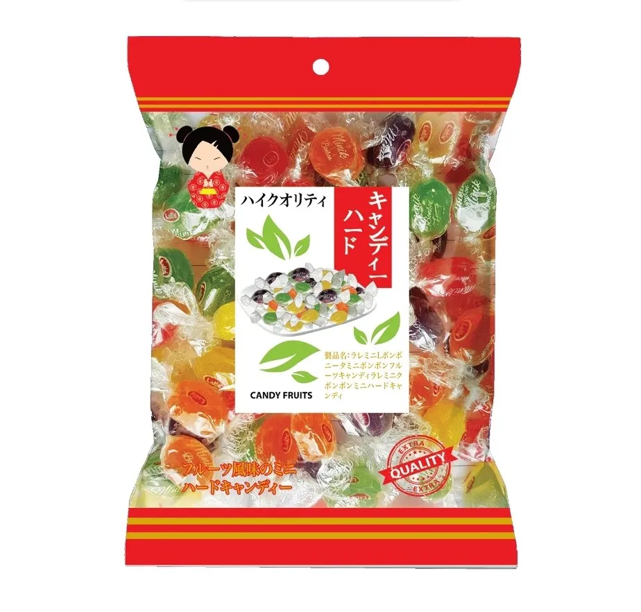 Kẹo cứng hương trái cây Minik Bonbon hiệu LaLe hộp nhựa 200g - 300g